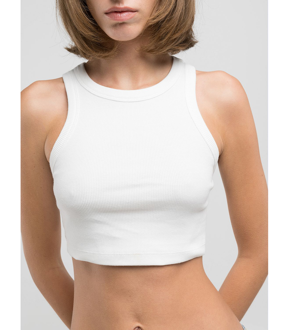 コットンスキニーフィットベストトップ 詳細画像 ナチュラルホワイト 6